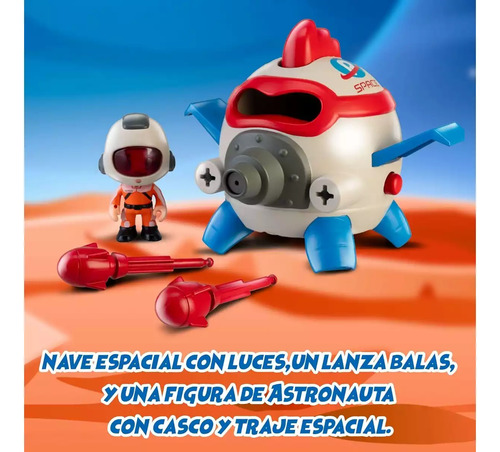 Pinypon Action Space Academy Figura Y Nave Espacial Con Luz