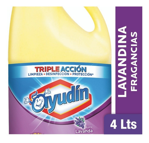 Lavandina Ayudín Triple Acción Lavanda 4 L