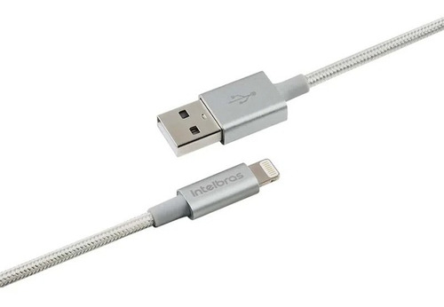 Cabo Usb-a Lightning 1,5m Nylon Eual 15nb Intelbras iPhone