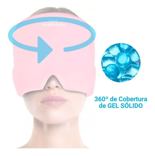 Imagen 3 de 10 de Gorro De Gel Alivio De Migraña Terapia De Frío. Dolor Cabeza