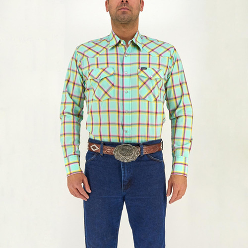 Camisa Vaquera Wrangler Hombre Painted Desert G34