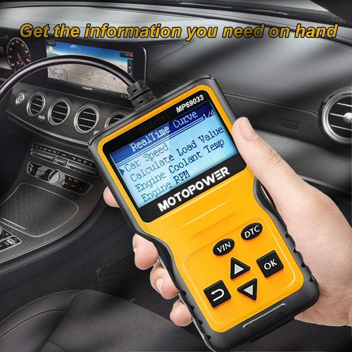 Escáner Automotriz - Motopower Mp69033 Car Obd2