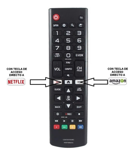 Control Remoto Universal Para LG Smart Tv Netflix