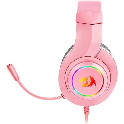 Auriculares Gamer Redragon H260p Hylas Rgb Rosa Ps4 Pc 3.5mm