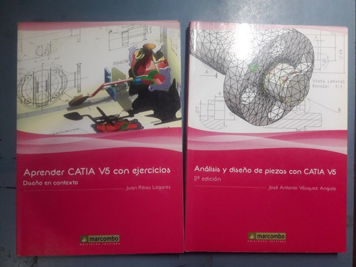 Libro Aprender Catia V5 Diseño De Piezas 2 Tomos Vásquez 