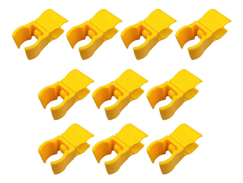 10 Uds. Clip Conector Para Poste De Bandera De Amarillo