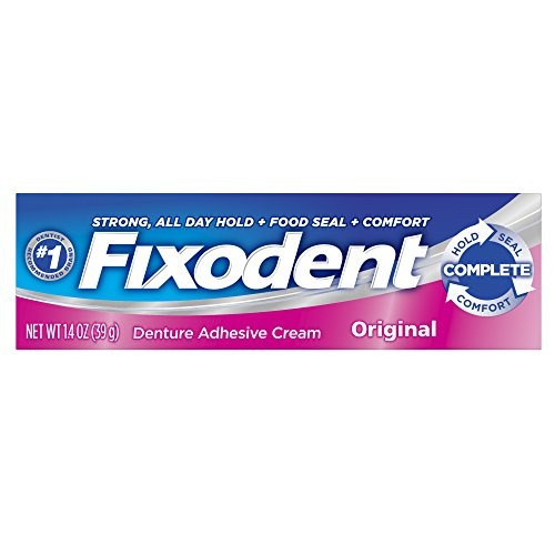 Pack De 6 Fixodent Dentadura Adhesivo Crema Original De 140