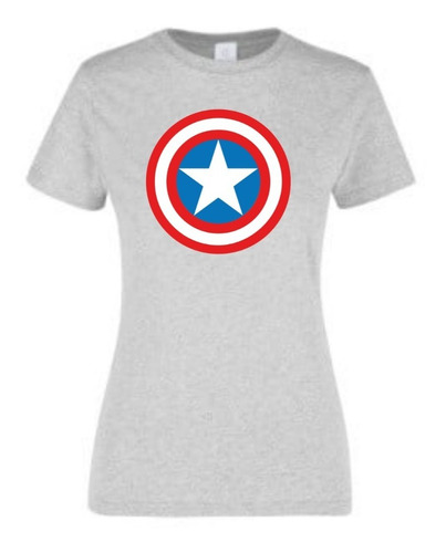 Playera Escudo Capitán América Mujer