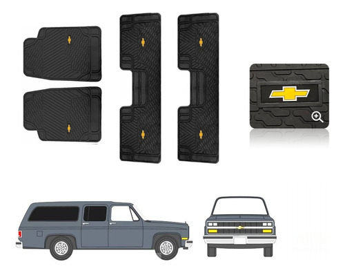 Tapetes Bigtruck 3 Filas Logo Chevrolet Suburban 1984 A 1993