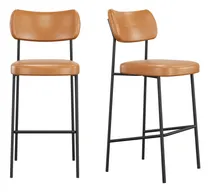 Comprar Kit 02 Banquetas Alta Melissa Bar Cozinha Caramelo Mila