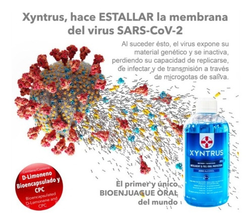 Bioenjuague Bucal Sin Alcohol Xyntrus Brix Covid Bacterias