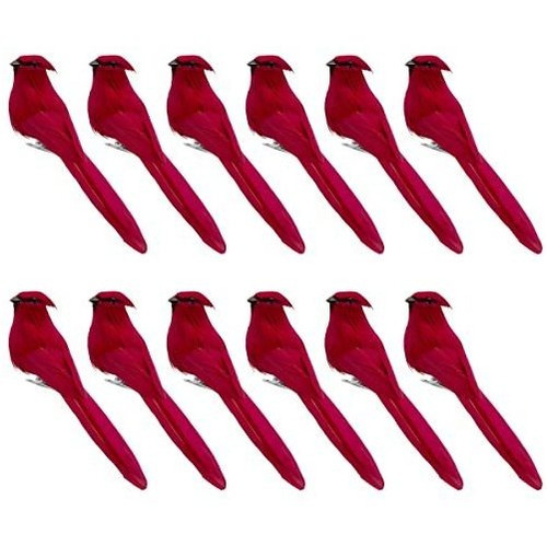 Lwingflyer Red Cardinal Artificial Foam Birds Feather Kvc7c