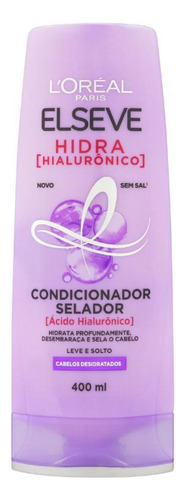 Kit Com 2 Condicionador Elseve Pure Hialurônico 400ml