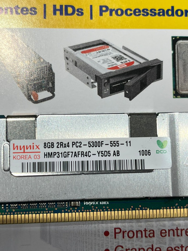Memória Hynix 8gb Ddr2 Pc2-5300f Fbdimm Pn 398709-071 (Usado)