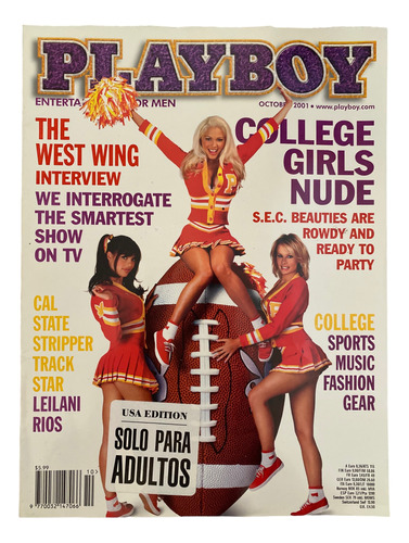 Revista Playboy Usa Octubre 2001 College Girls Leilani Rios