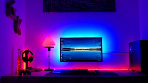 Cinta Rollo Tira Luces Led 5mt Multicolor +control Rgb Kit