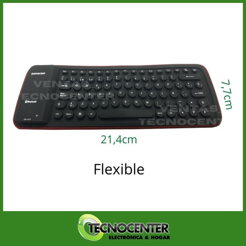 * Mini Teclado Bluetooth Silicona Smartphones Android Ios *