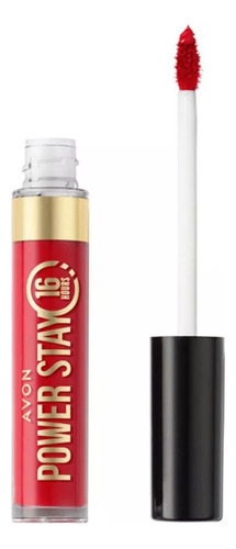 Avon Power Stay Labial Liquido Intransferible 16 Hours Acabado Mate Color The Red One