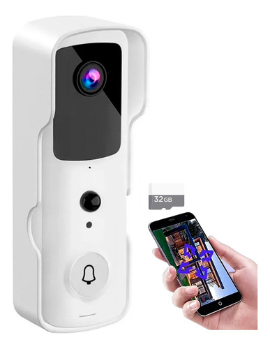 Camara Timbre Wifi Full Hd Monitoreo En Vivo + Memoria 32gb