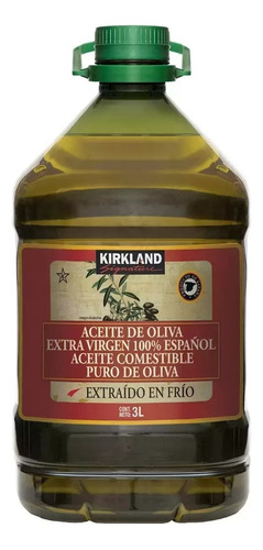 Aceite Puro De Oliva Extra Virgen 100% Español Kirkland 3 L