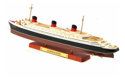 Escala 1:1250 Normandie Vintage Crucero Barco Modelo