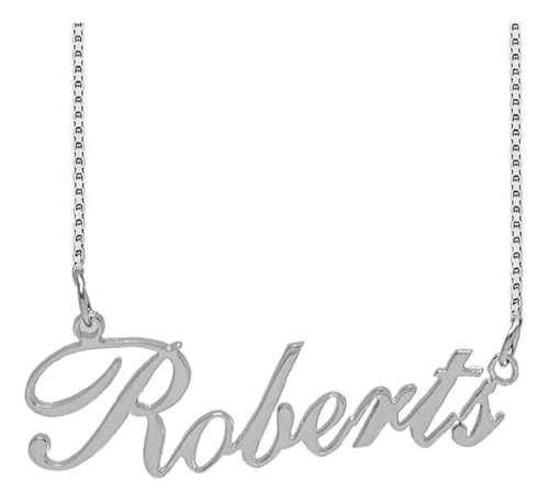 Lutilo Collar Con Nombre Personalizado De Plata De Ley 925, 