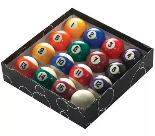 Bola de Sinuca Avulsa 54mm Várias Opções p/ Bilhar Snooker