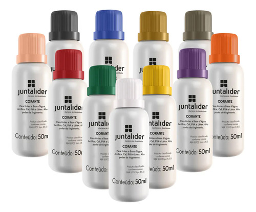 Corante Bisnaga Xadrez Tintas Varias Cores Pigmento Parede