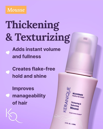 Conjunto De Cuidados Com O Cabelo Keranique Volumizing Shamp
