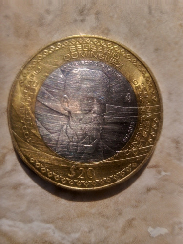 Moneda Aniv. $ 20  Belisario Domínguez