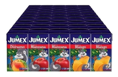 Jugo De Frutas Jumex Mini 50 Pzas De 125ml