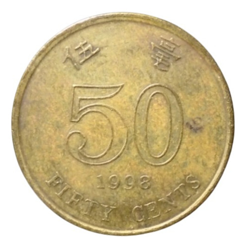 Hong Kong 50 Cents 1998 Hk#01 (Usado)