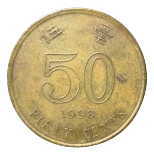 Hong Kong 50 Cents 1998 Hk#01