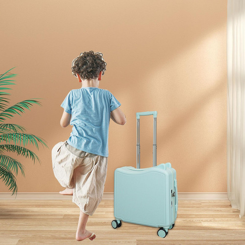 Los Niños Viajan En Maleta Equipaje De Viajes De Viaje Con