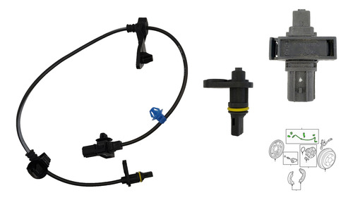 Sensor De Abs Trasero Derecho Honda Civic 06-11 Original