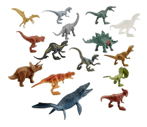 Imagen 3 de 6 de Jurassic World Mini Dinosaurios Multipack X 15 @@