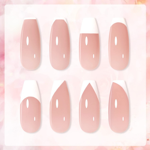 Set De Manicura Francesa Gaoy, Sellador De Uñas Con 2 Esmalt