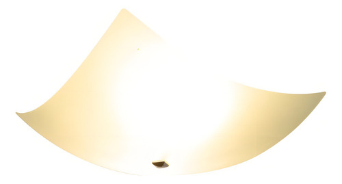 Luminária Plafon Teto Quadrado 2 Luzes Vidro Fosco 34x34cm 110v/220v