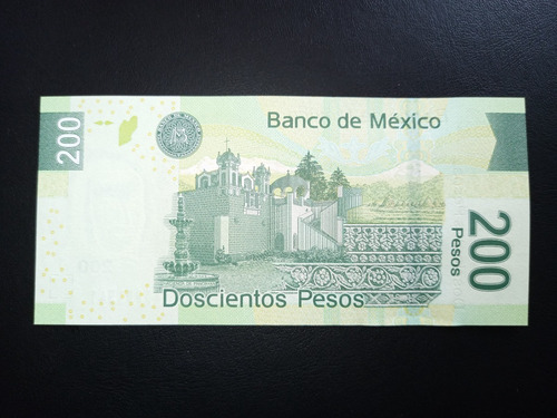 Billete 200 Pesos, Sin Circular, Sor Juana Serie A (Usado)