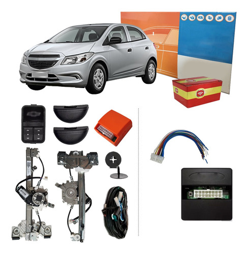 Kit Vidro Gm Onix Joy 2017 A 2020 Traseiro + Modulo Tury
