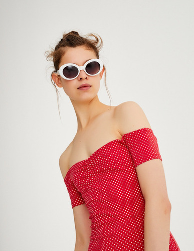 Vestido Escote Bañera Pull And Bear