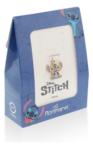 Colar Rommanel Stitch Banhado A Ouro Com Pingente Cor Dourado