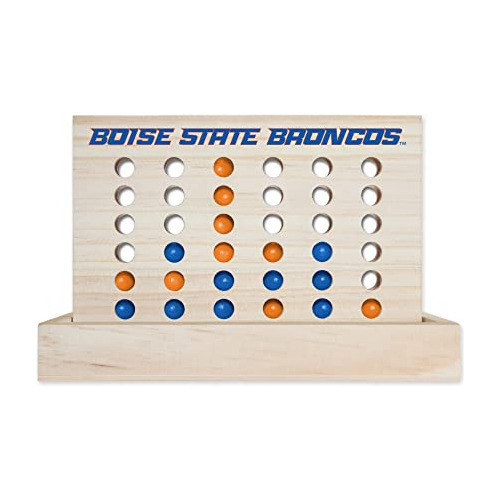 Rico Industrias Ncaa Boise State Broncos Wooden 4 En Un Row