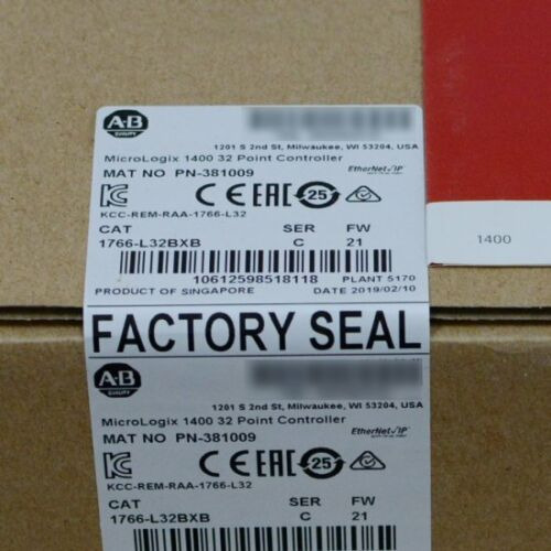 2022 Allen Bradley Ab 1766-l32bxb Micrologix 1400 Contro Aab