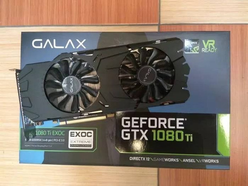 Placa De Vídeo Galax Geforce Gtx 1080ti Ex Oc 11gb