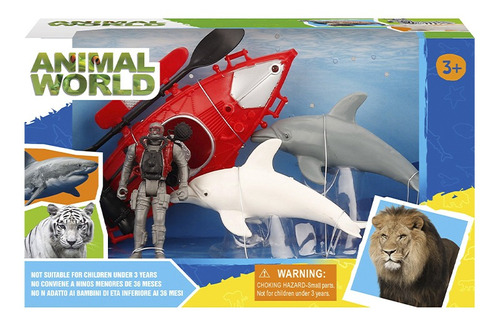 Playset Animal World Con Delfin X2 Ck