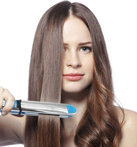 Aparato alisador de pelo Nano Titanium Optima 3000 Bivolt Nano Titanium Titanio plateado