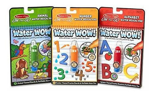 Melissa & Doug On The Go Water Wow! Almohadillas De Activid