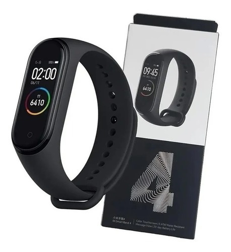 Reloj inteligente Bluetooth M4, impermeable y deportivo, color negro, correa, color negro, bisel, color negro