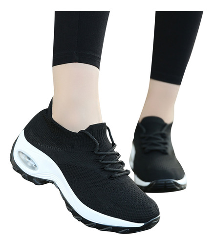 Zapatos Deportivos Transpirables Para Mujer S, Calcetines Te